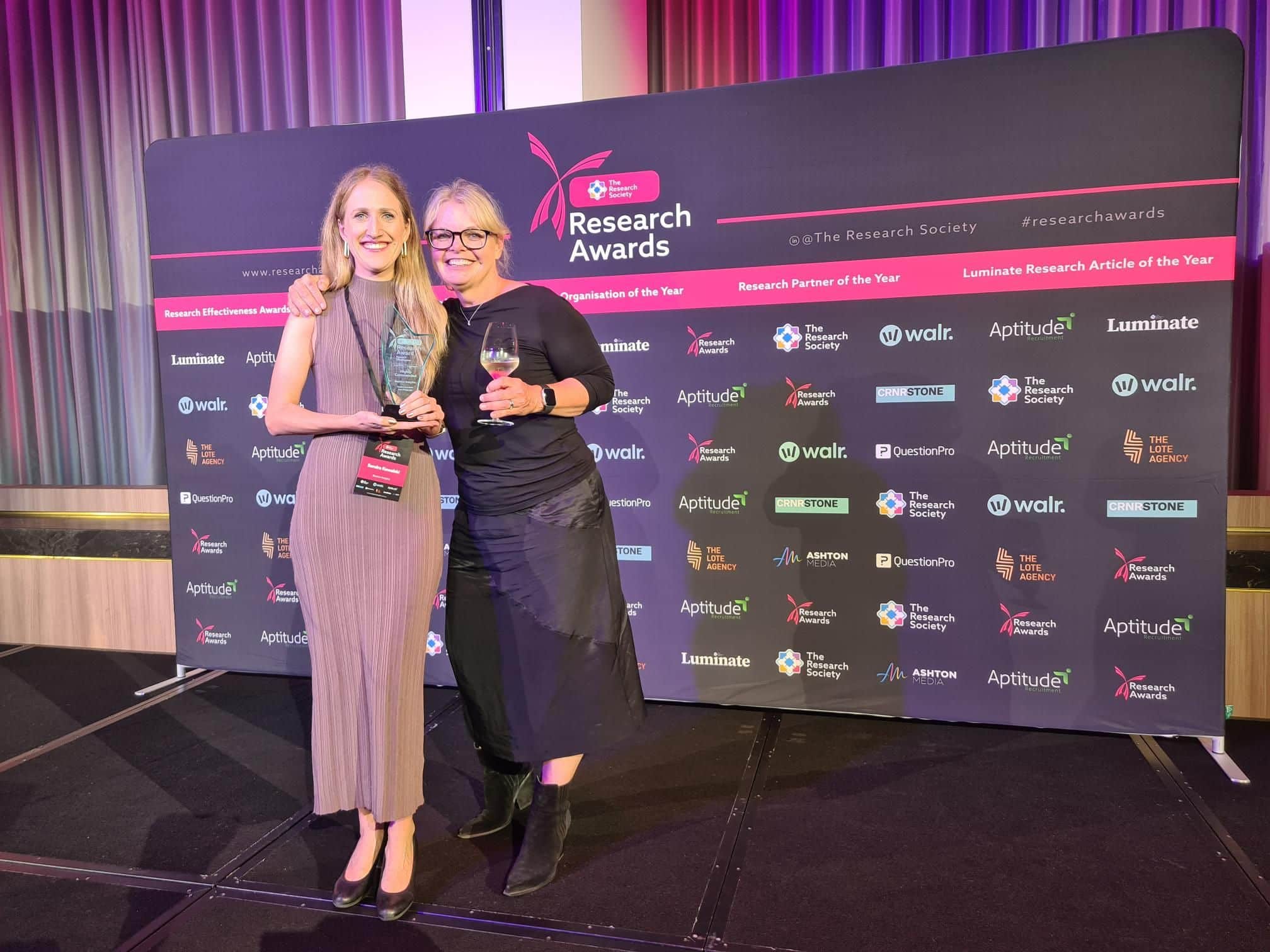 Insights receive highly commended at the 2024 Research Awards